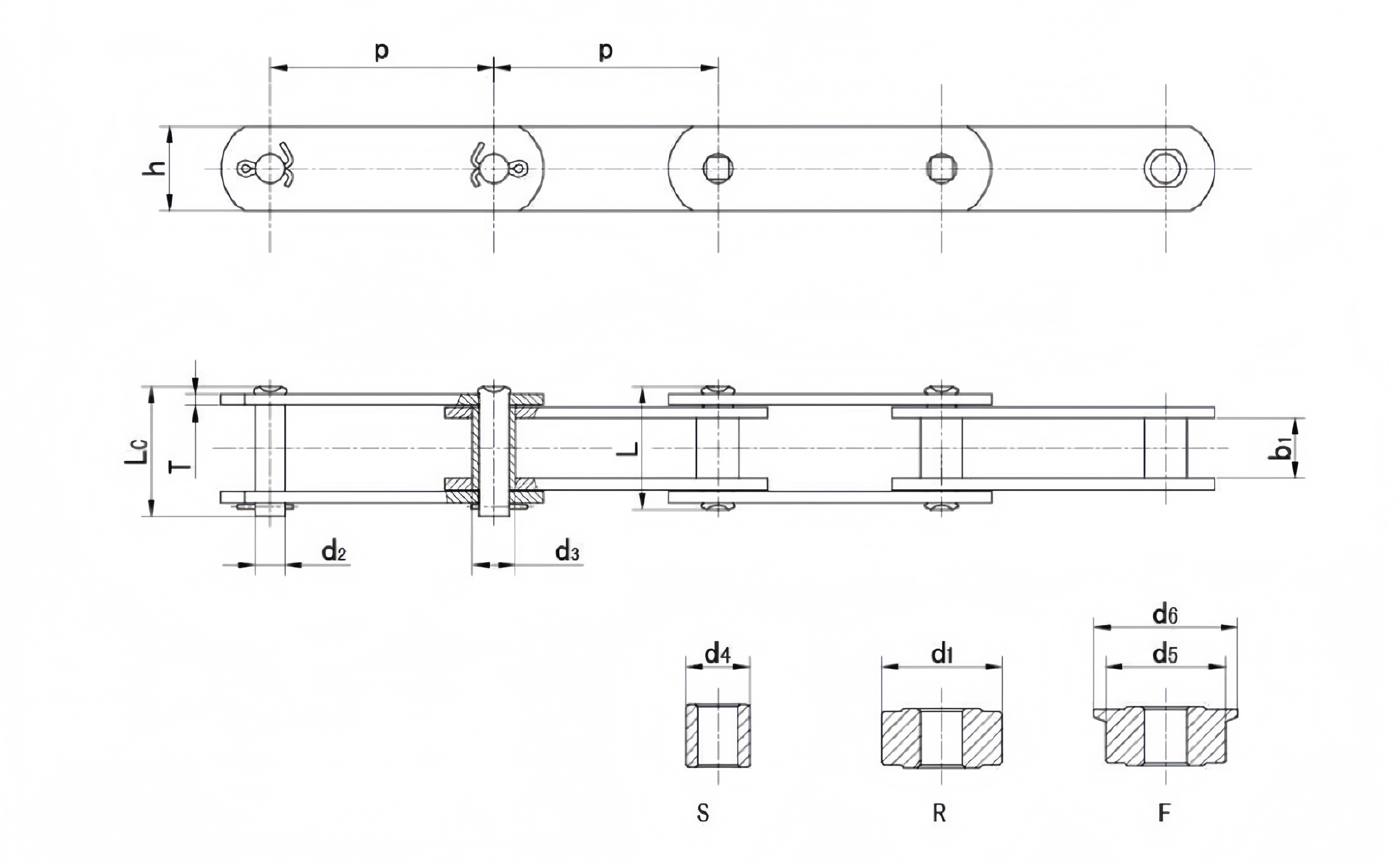 FV112A150 Scraper Chain FV112A150 Scraper Chain Drawings
