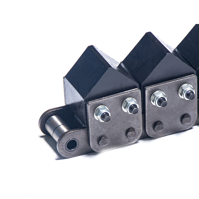 Roller Chain with Plastic Attachment